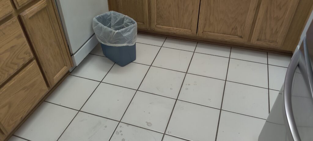 Old kitchen flooring