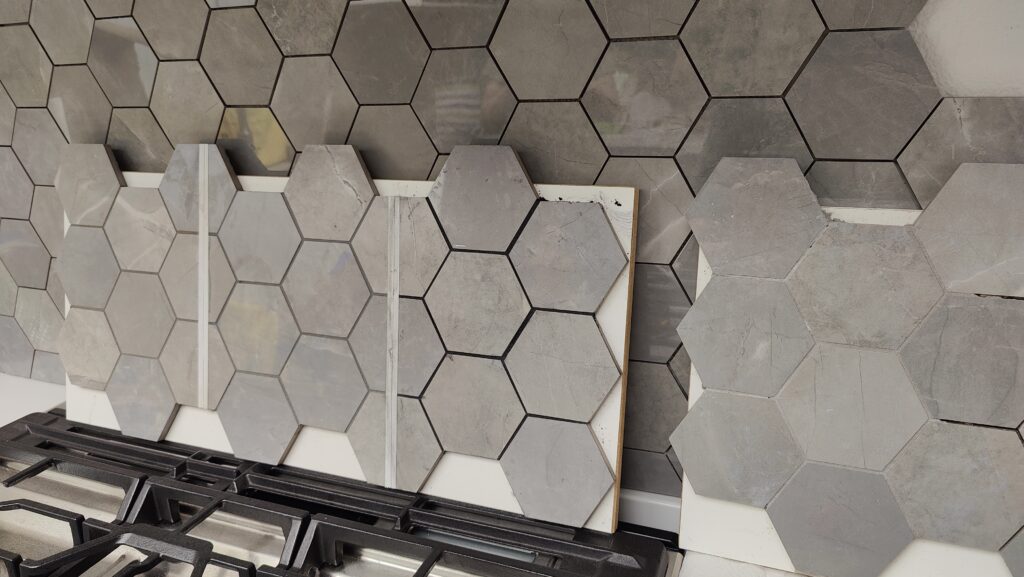 Kitchen backsplash grout comparison